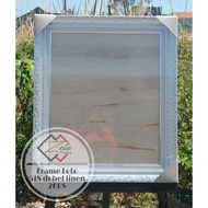 Photo frame type 518 double frame - white carved photo frame size 50x60cm (20R) and size 50x70 (20RS