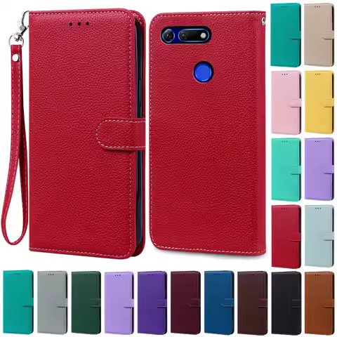 For Honor View 20 Case Leather Wallet Flip Case For Honor View 20 Phone Case PCT-AL10 PCT-TL10 PCT-L