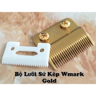 Super sharp Wmark Gold premium ceramic blade set for Barber hair clippers.
