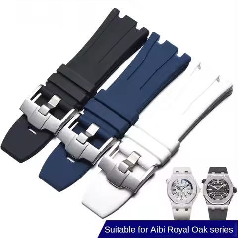 Sport Rubber Watch Strap for AP Audemars&Piguet 15703 15710 26067 26470 26178 Royal Oak Offshore 28m