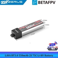 BETAFPV LAVA BT3.0 2S 550mAh 75C LiHV spare parts, 550mAh 2S Li-HV Best