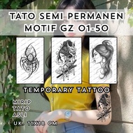 INKPOPTATO - TEMPORARY TATTOO UK 11X18 CM MADE OF FRUITINK SERIES GZ 01-50 - SEMI PERMANENT TATTOO G