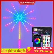 Color-changing LED fireworks light Smart Decoration USB Bluetooth Remote Control Fireworks Shape / C