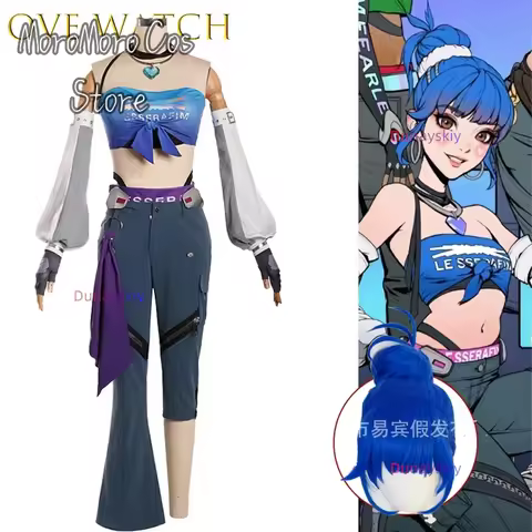 AOve watch DVA Juno Mercy Cosplay Outfit Crossover Female Game 코스프레 Dress Anime Character Halloween 