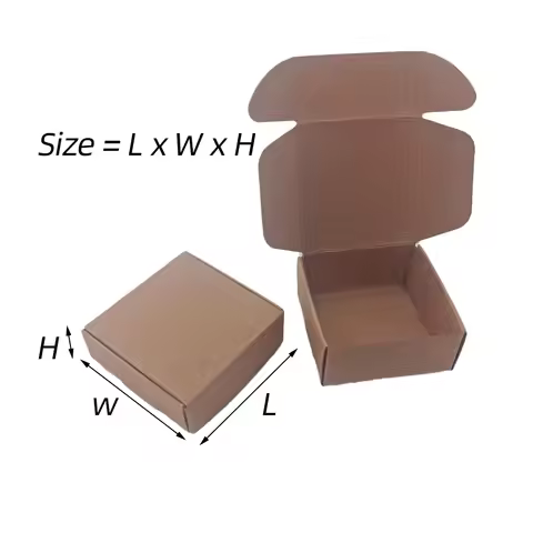Size 7x7x3cm Kraft Paper Box Blank Folding Box 5.5x5.5x2.5 cm White Square Kraft Paper Packaging Box