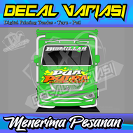 [COD] Sticker Decal Tulisan Dada Depan Truck Canter Stiker Kaca Depan Atas Truk Stiker Decal Stiker 