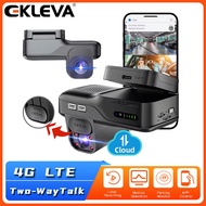 EKLEVA 4G Dashcam Front and Inside Two-Way Talk Car DVR Remote Live-View IR Night Vision Car DVR 24/
