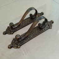 29cm Carved Squid Brass Home Door Handle