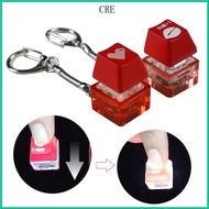 CRE Red Heart Keycap Mechanical Keyboard Switches Tester  Glowing Clicky Keychain