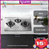 Electrolux EHG933SA 86cm UltimateTaste 300 Built-in gas hob with 3 cooking zones Stainless Steel Gas