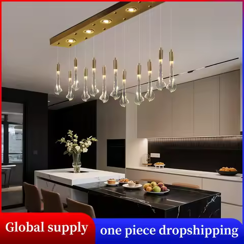 Hanging Lamp Restaurant Pendant Lamps Above the Table Kitchen Island Crystal Pendant Light Crystal C