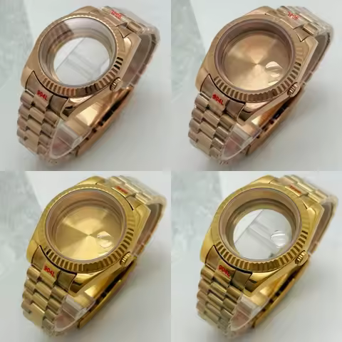 36mm/39mm Sapphire Crystal Steel Watch Case for Seiko Datejust President NH35 NH36 NH38 Automatic Mo