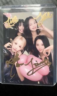 BLACKPINK 4人全體親筆簽名相片
