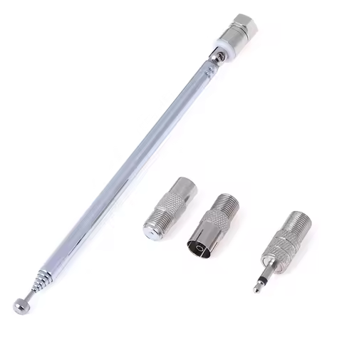 7120 Radio Trolley Antenna F Head To 3.5mm TV Female Connector Total Length 76cm Three Pieces Adapte