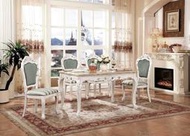 【大熊傢俱】T7026 玫瑰系列  美式鄉村風 餐椅 書椅  歐式餐台桌子 實木餐 椅子   餐桌椅組