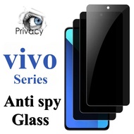 For vivo T4x T4 T3x T3 T2x T2 4G 5G Lite India 9H Anti Spy Clear Tempered Glass Film For vivo T1x T1