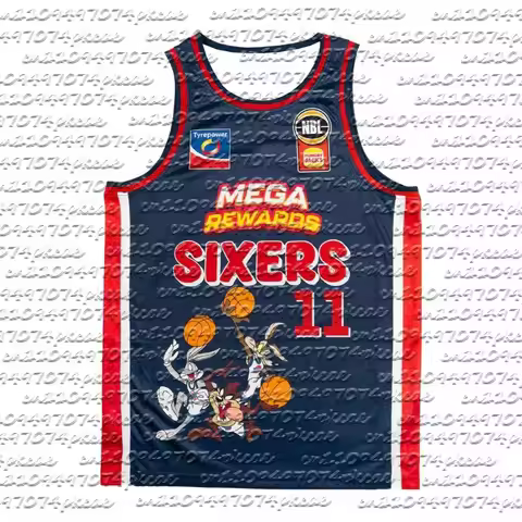 25/26 New Adelaide 36ers Anime Printed Basketball Jersey Vest #11 Adults & Kids Trendy Breathable Qu