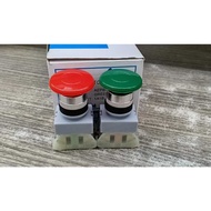 CIKACHI 22MM MUSHROOM HEAD UNLOCK PUSH BUTTON AEPB-22 (RED/GREEN)