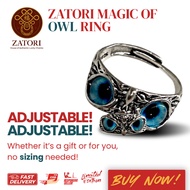 Zatori Magic of Owl Ring, Adjustable ring, ring, magic, owl ring, evil eye ring, protection ring