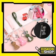 GANTUNGAN Shop - G6645 3D Animal Keychain Animal Model Keychain Cute Simple Design Keychain/ Cute An