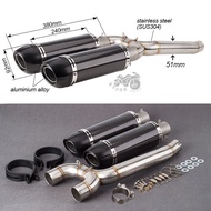 Motorcycle Modified FZ6N Middle Section FZ6S FZ600 Modified Exhaust FZ6S FZ600 FZ6N Exhaust Pipe