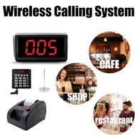 Queue System Counter Wireless LED Digital Number Call System Queue Ticketing Ticket Printer Dispense