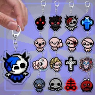 The Binding of Isaac Rebirth Acrylic Mica keychain, Pixel Art horror game character model, backpack 