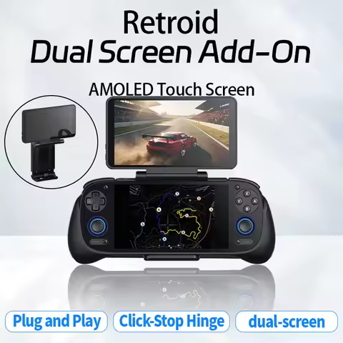 Retroid Dual Screen Add-on Expand 5.5Inch Oled Screen Back Clip Design With TypeC Plug For RP4Pro/RP
