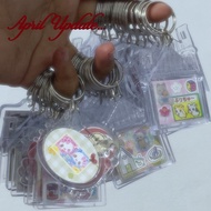 HEISEI RETRO NANA FOUR LEAF CLOVER KEYCHAIN FRAME ETC