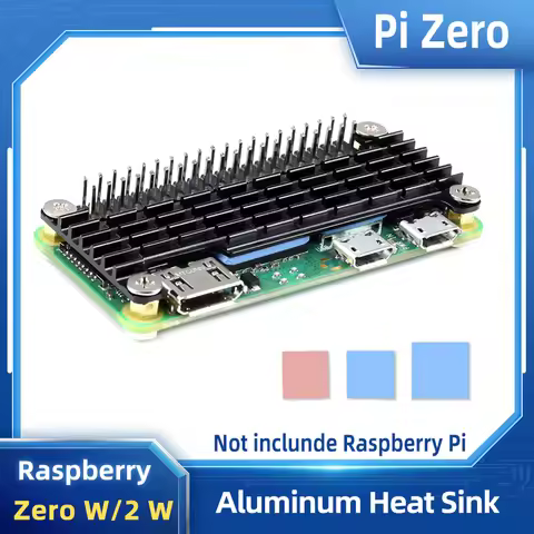Raspberry Pi Zero 2 W Aluminum Heat Sink with SiliconeThermal Pad for Raspberry Pi Zero W Pi0