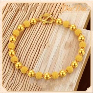 ของแท้ 18k สร้อยข้อมือทองคําแท้ 98.9% ทองเคลือบโอนลูกปัดเครื่องประดับงานแต่งงานของผู้หญิง