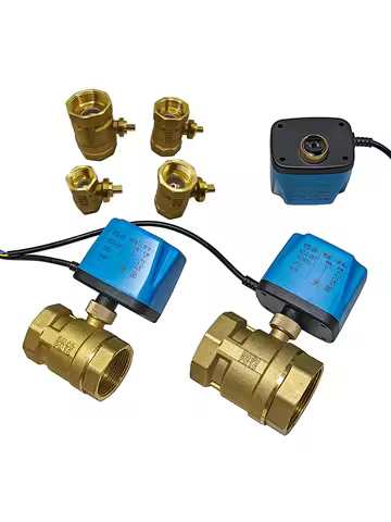 1/2" 3/4" 1" 2" Motorized Ball Valve 2 Wire Female Thread 8 N·m Big Torque Brass Electric Ball Valve