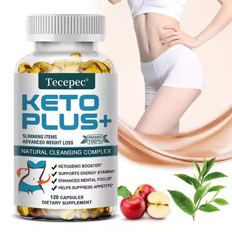 Tecepec Keto Plus+ Weight Loss Supplement Fat Burning Capsules Malic Acid Burn Belly Fat and Muscle 