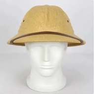 ≮225≯100% Straw Helmet Pith Sun Hat Summer Men Vietnam War Army Hat Dad Boater Bucket Hats Safari Ju