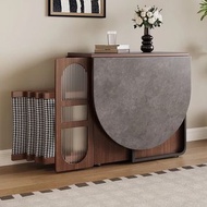 🔥包送貨 岩板折疊餐桌飯桌餐桌椅可折疊實木折疊桌 S0030