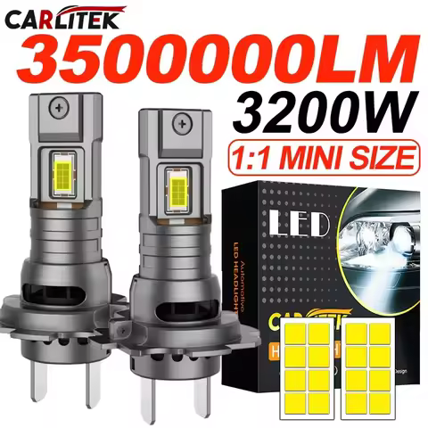 H7 H4 LED Headlight Bulb Mini Wireless 3200W 3500000LM 6000K CSP H1 H3 Car Headlamp Auto Diode Lamps