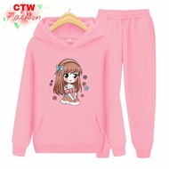 Princess Hoodie Sweater Suit/1 Set Of Children's Sweater/Size S (4-6Yrs) M (7-9Yrs) XL(10-14Yrs)