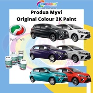 Perodua Myvi Latest Model Lava Red Original Color 2K Paint Basecoat Solid Metallic Pearl Crystal CAR