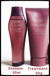 Shiseido Sublimic Travel Size Luminoforce Shampoo50ml+Treatment 50ml