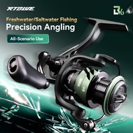 BEARKING RTBLUE B6 Spinning Reel 5.2:1 GearRatio 10KG Max Drag  Saltwater Proof with Composite Nylon