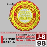 MB PATCH EMBROIDERED LOGO J-B98 ZONE INTEGRITY ACCESSORIES/EMBROIDERY