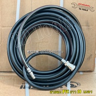 สายลม PVC สายลมพร้อมใช้ ขนาด 6x12mm. ความยาว 10 เมตร รับแรงดันลมได้ 300 PSI มาพร้อมข้อต่อคอปเปอร์