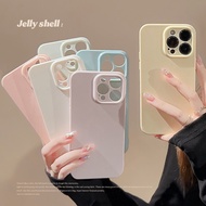 Ins Style Solid Color iphone 17promax Phone Case Macaron Dopamine Phone Soft Case