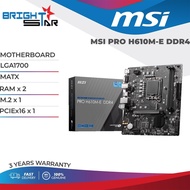 MSI PRO H610M-E DDR4 LGA170 Micro-ATX Motherboard