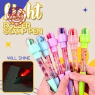 Magic Bubble Pen Multi-function Roller Stamp Children Ballpoint Creative Blow Pen Magic Q9k4