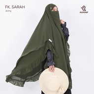 Alfajar - Frenchkhimar Ceruty Jumbo SARAH Dua Layer Free Cadar Tali Rempel / Hijab Cadar Ceruty