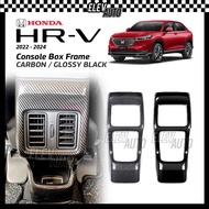 Honda HR-V HRV 2022 - 2024 Console Box Frame Cover Carbon Black Interior Accessories 2023