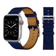 สายนาฬิกาหนัง PU สำหรับนาฬิกา Apple Ultra 1/2สายรัด49Mm 45Mm 44Mm 42Mm 41Mm 41Mm 40Mm 38Mm สำหรับ Apple Watch Series 9 8 7 6 5 4 3 2 1 SE 1/2