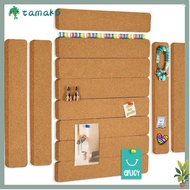 TAMAKO Self Adhesive Cork Board, Removable Frameless Pushpin Cork Board, Multifunctional Cork Materi