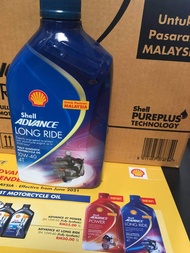 Minyak Moto shell Original 100% Shell ax3 ax7 10W-40 4t shell advance power shell advance long ride
